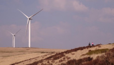 Onshore and offshore wind each accounted for 10% of total domestic generation, the figures show. Pictured: Scout Moor wind farm